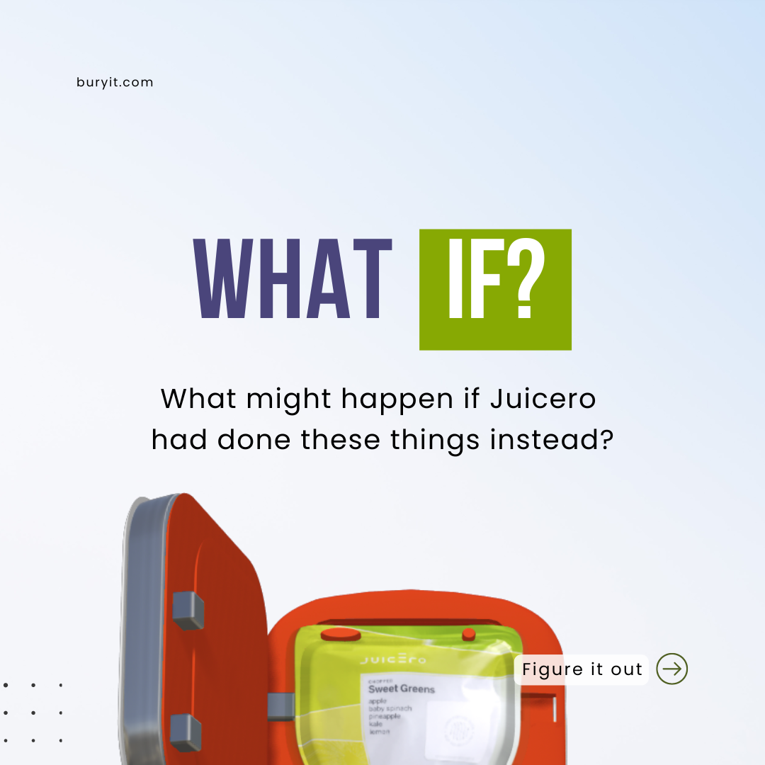 What might happen if Juicero had done these things instead?