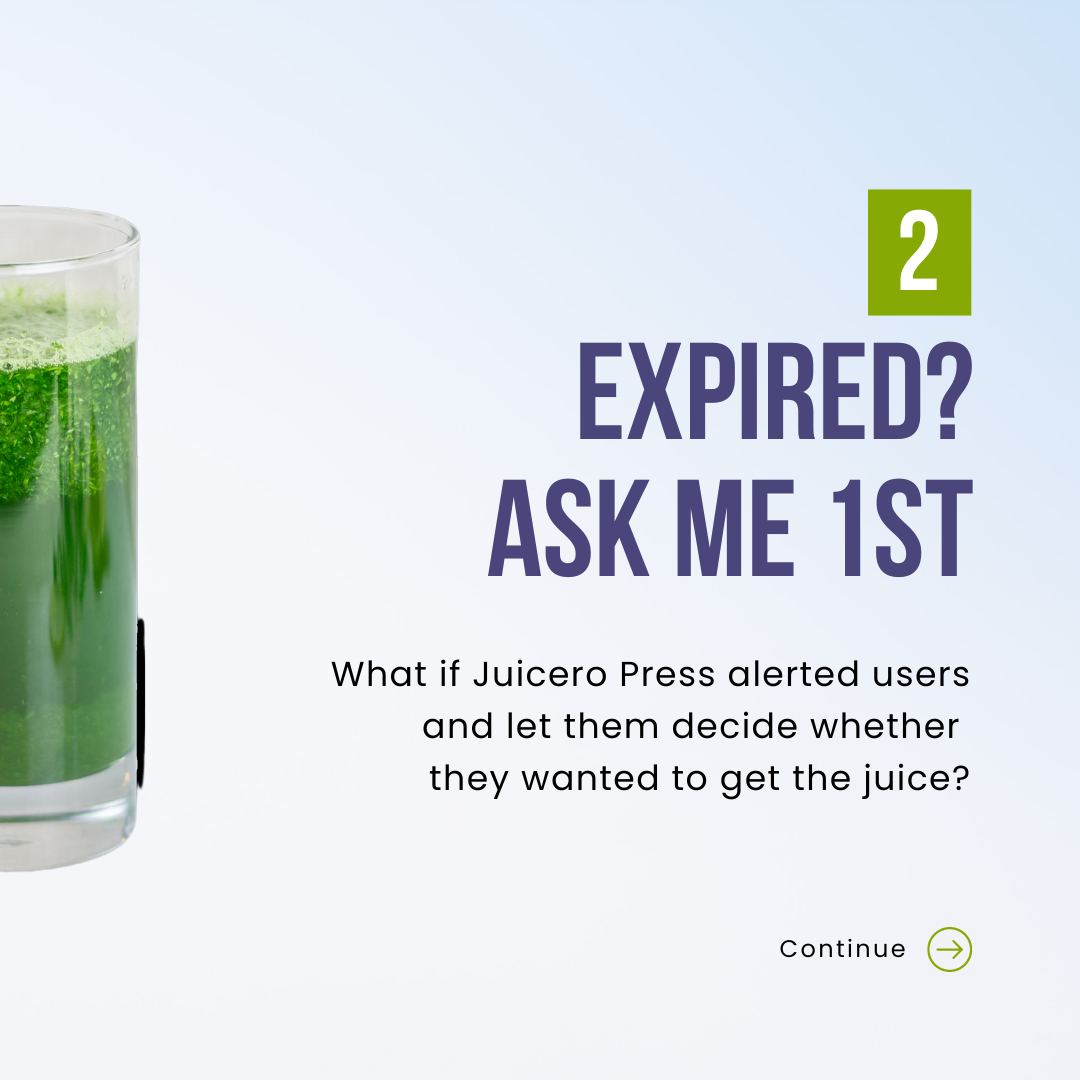 What if Juicero Press alerted users and let them decide whether they wanted to get the juice?